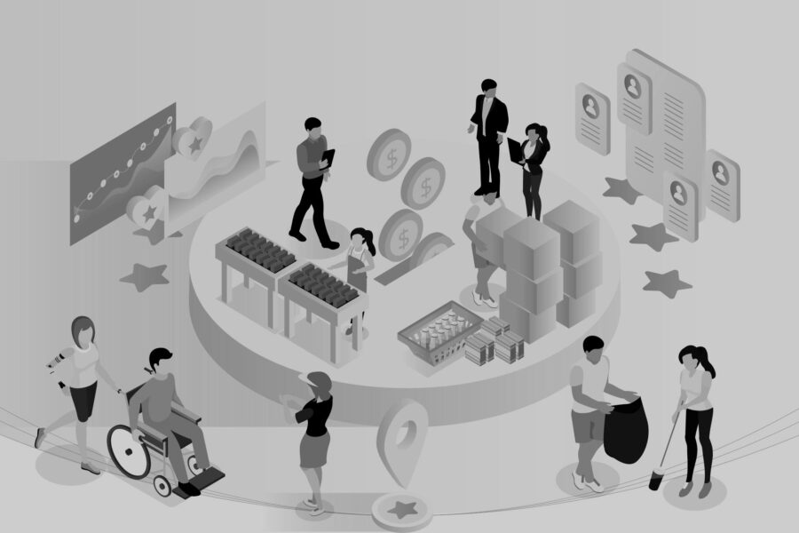An illustration of various points in the donor experience, focusing on the concept of donor centricity.
